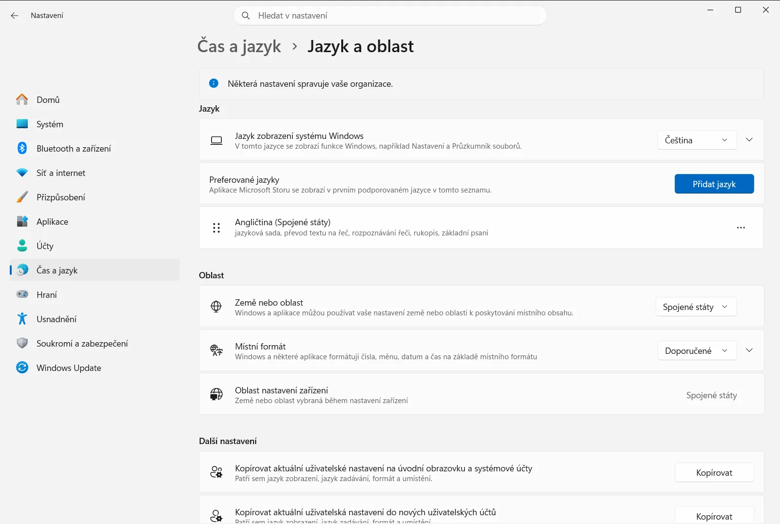 Jazyk a oblast