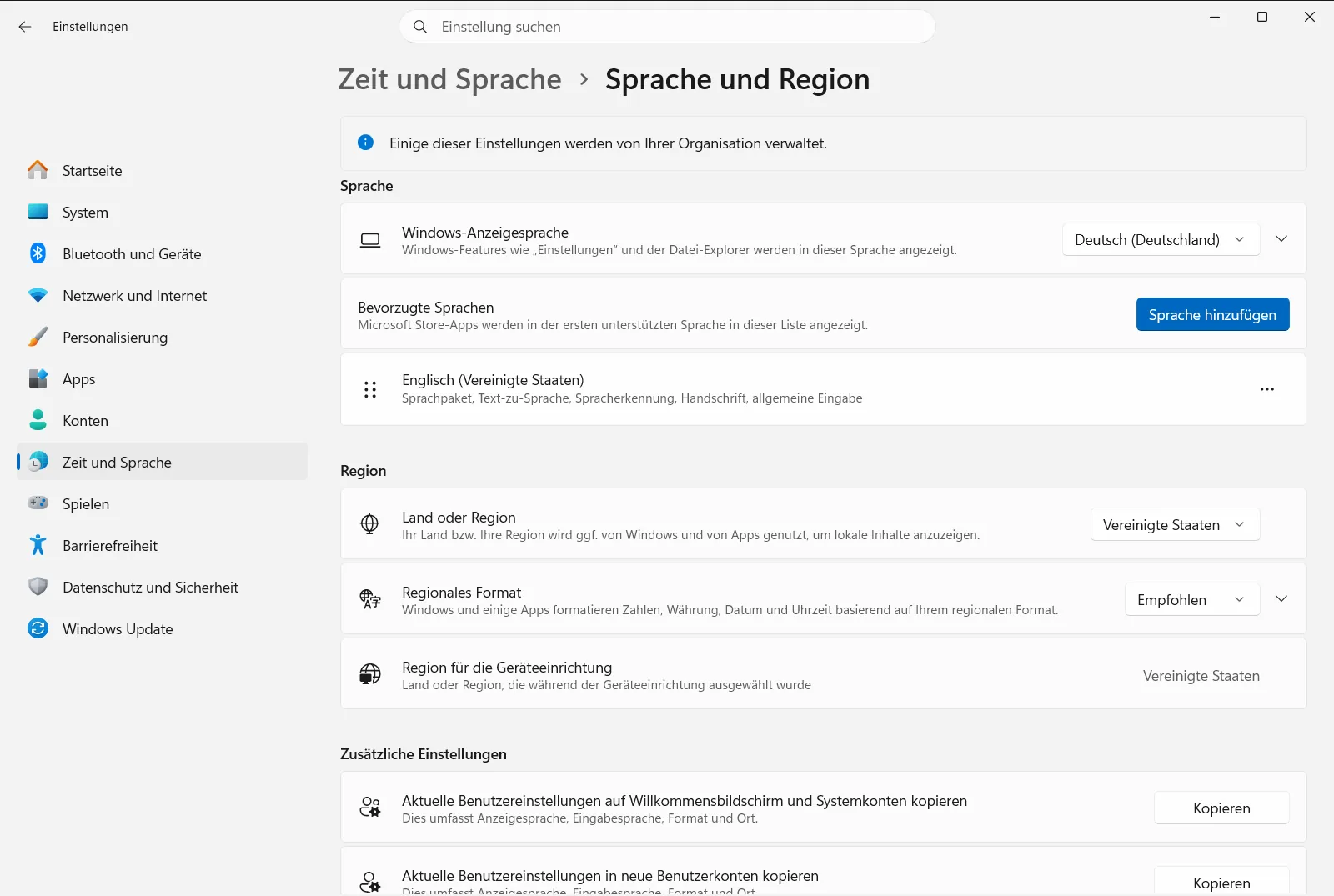 Sprache und Region
