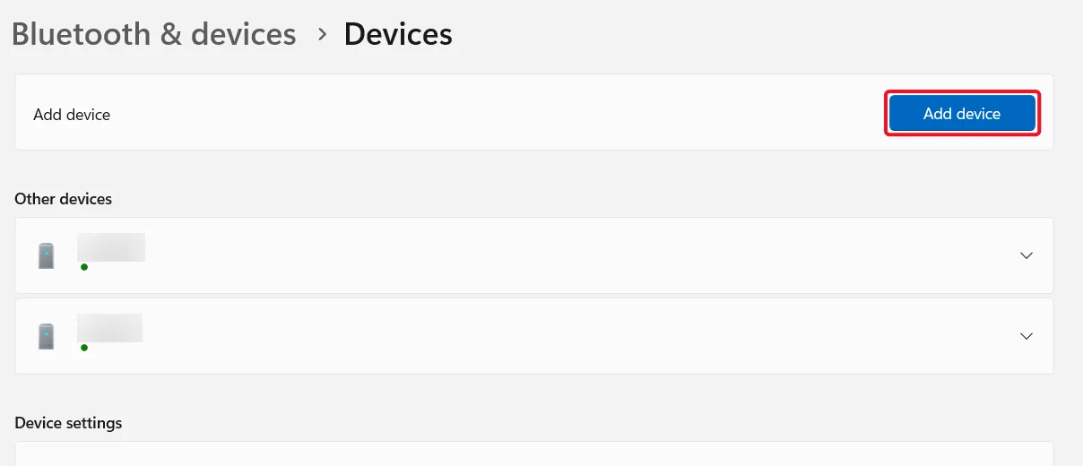 Add or remove devices