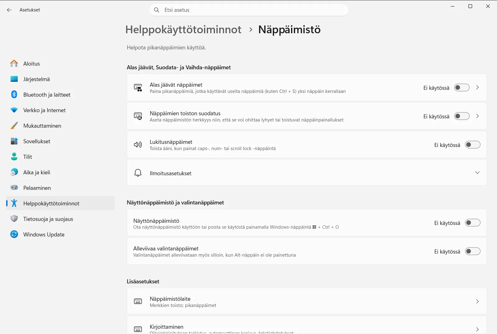 Näppäimistö
