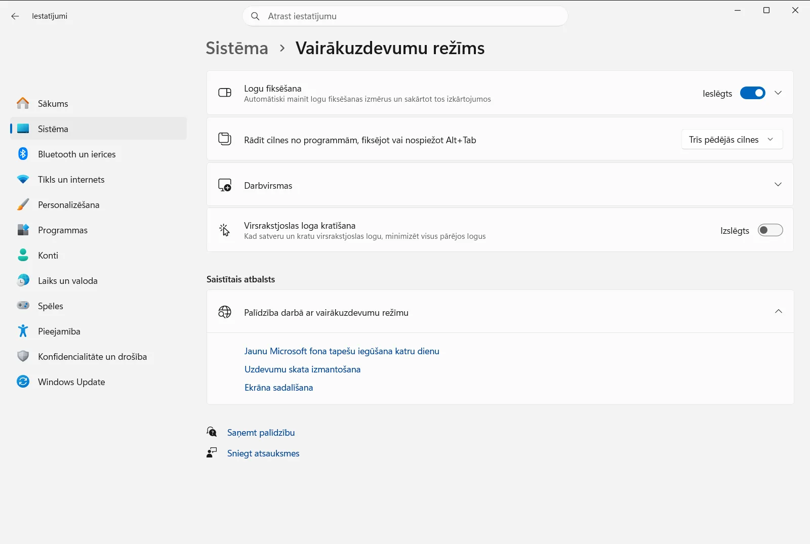 Vairākuzdevumu režīms