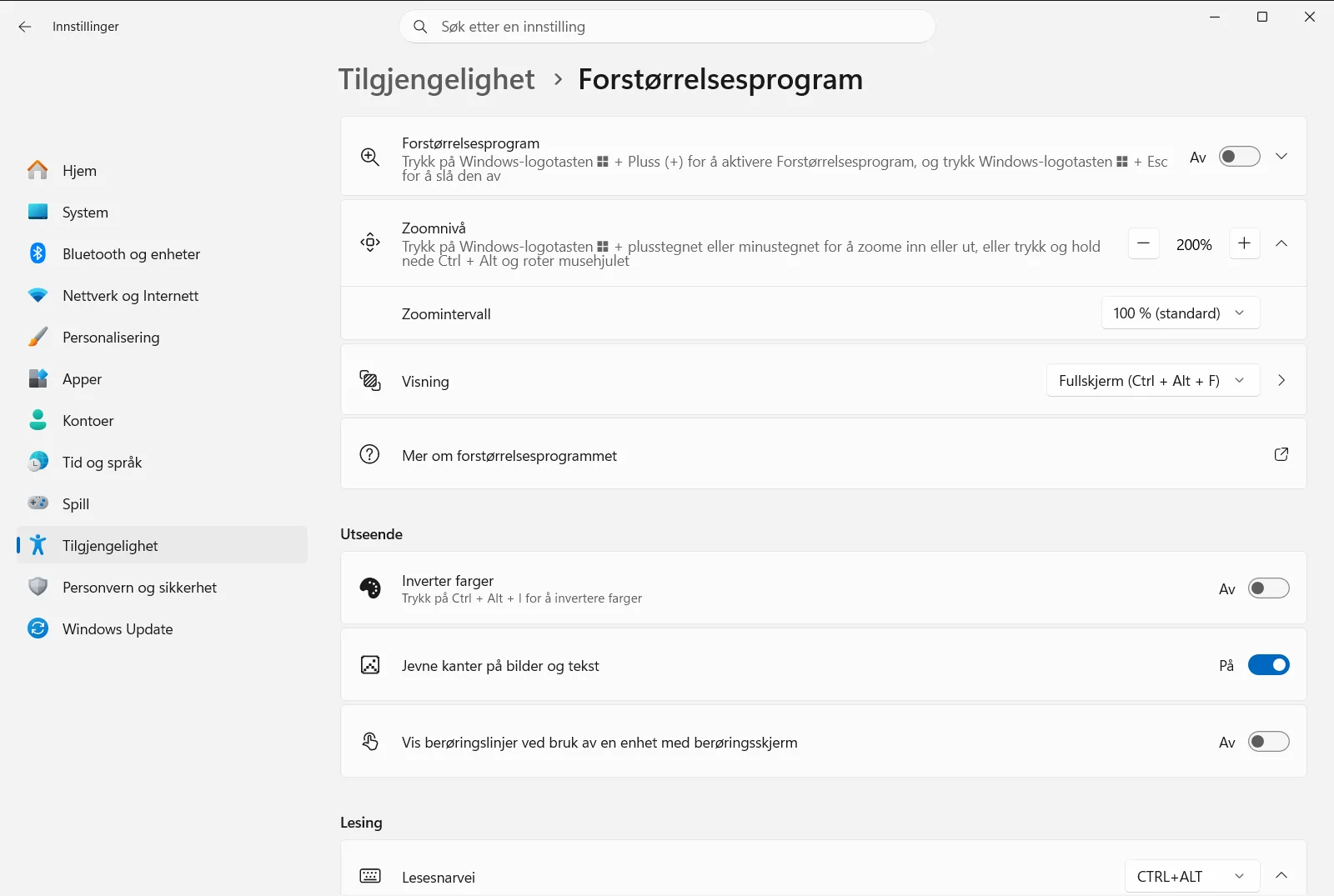 Forstørrelsesprogram
