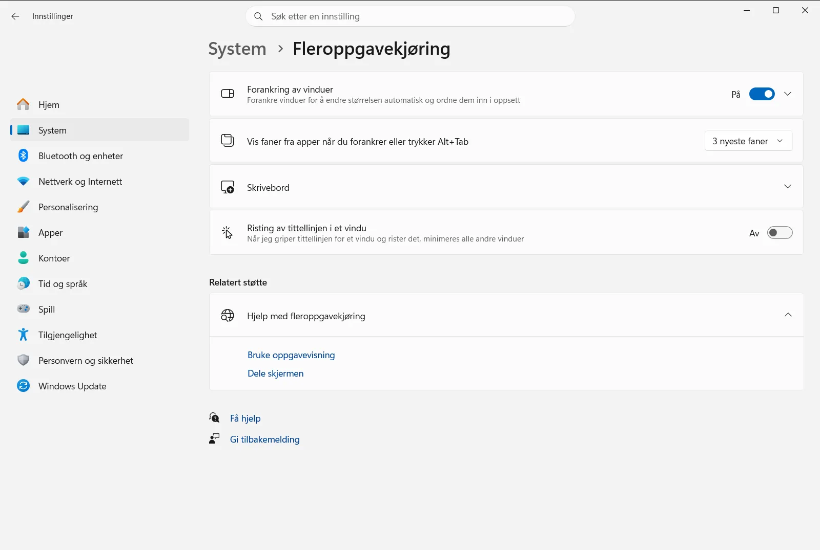 Fleroppgavekjøring